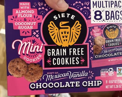 Mini Mexican Vanilla Chocolate Chip Grain Free Cookies