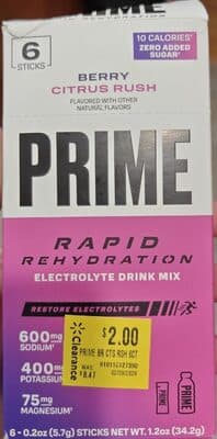 Rapid Hydration Electrolyte Drink Mix - Berry Citrus Crush
