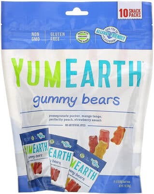 Gummy Bears, Pomegranate Pucker, Mango Tango, Perfectly Peach, Strawberry Smash