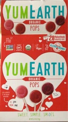 Organic Pops, Pomegranate Pucker, Wet Face Watermelon, Strawberry Smash, Googly Grape, Very Very Cherry