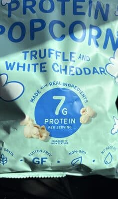Protein Popcorn Truffle and White Cheddar