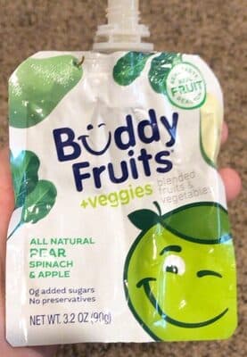 Pear Spinach & Apple Blended Veggies Fruits & Vegetables