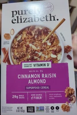Cereal - Cinnamon Raisin Almond