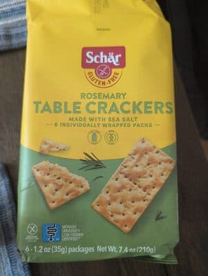 Schar Gluten Free Rosemary Table Crackers