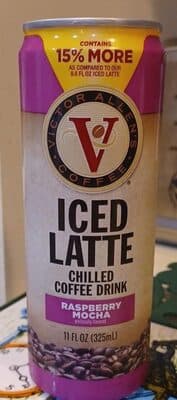 Iced Latte Chilled Coffee Drink Raspberry Mocha