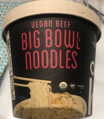 Vegan Beef Big Bowl of Noodles