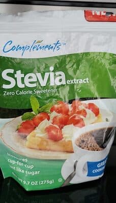 COMPLEMENTS, STEVIA EXTRACT ZERO CALORIE SWEETENER