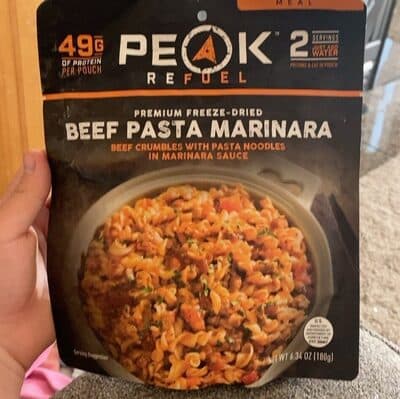 Premium Freeze-Dried Beef Pasta Marinara