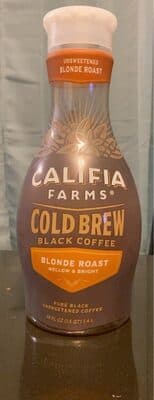 Blonde Roast Mellow & Bright Cold Brew 100% Arabica Premium Black Coffee