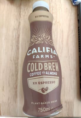 Espresso Cold Brew Coffee With Almond