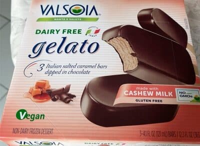 Italian Salted Caramel Dipped in Chocolate Bars Gelato Non Dairy Frozen Dessert