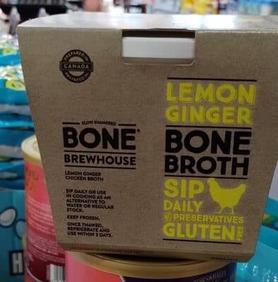 Lemon Ginger Chicken Bone Broth