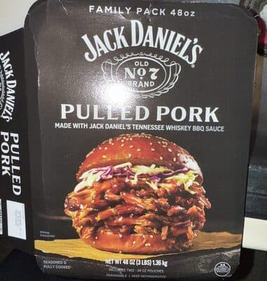 Seasoned & Fully Cooked Pulled Pork Made with Jack Daniel's Tennessee Whiskey BBQ Sauce