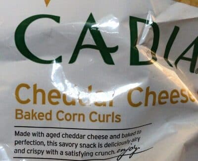 Cheddar Cheese Baked Corn Curls