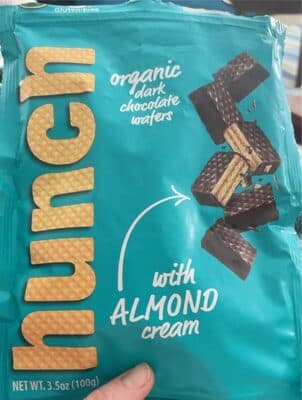 Organic Dark Chocolate Wafers With Almond Cream