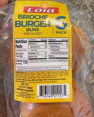 Brioche Burger Buns
