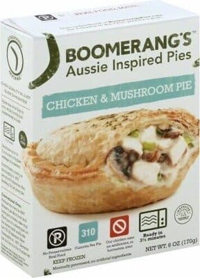 Chicken & Mushroom All Natural White Meat Chicken and Mushrooms Mixed with a Cream Sauce in a Puff Pastry