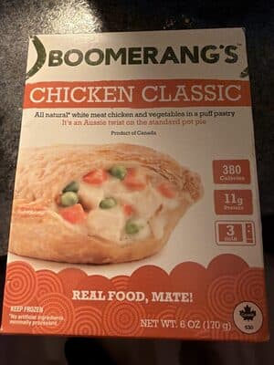 Chicken Classic White Meat Chicken and Veggies in a Puff Pastry