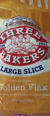 Whole grain golden flax seed large slice gluten free bread