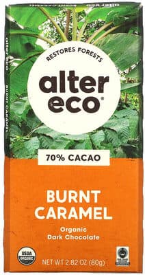 ALTER ECO, DARK SALTED BURNT CARAMEL ORGANIC CHOCOLATE
