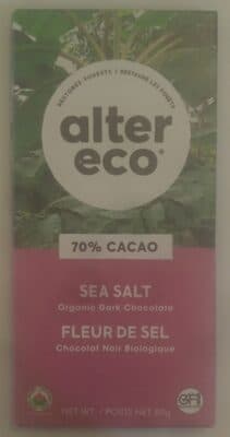 70% Cacao Sea Salt Organic Dark Chocolate