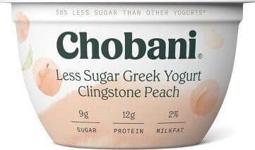 Clingstone Peach Less Sugar Low-Fat Greek Yogurt