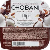 Almond Coco Loco Coconut Low-Fat Greek Yogurt With Honey Roasted Salted Almonds & Dark Chocolate