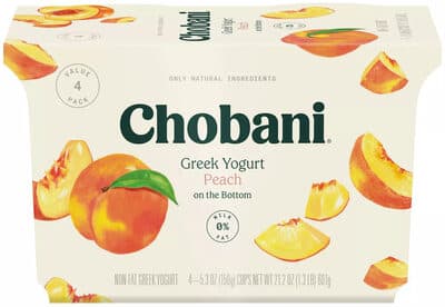 Peach on the Bottom Non-Fat Greek Yogurt