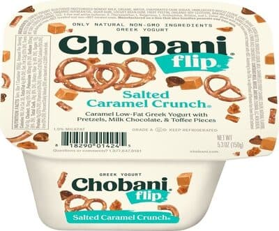 Salted Caramel Crunch Low-Fat Greek Yogurt with Pretzels, Milk Chocolate, & Toffee Pieces