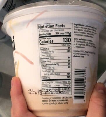 Greek yogurt madagascar vanilla & cinnamon