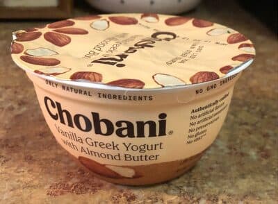 Vanilla Low-Fat Greek Yogurt with Almond Butter