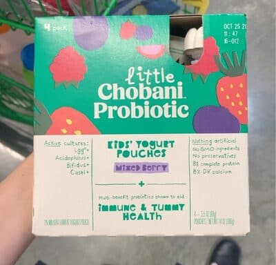 Mixed Berry Low-Fat Yogurt Pouches
