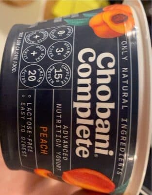 Peach 2% Milk Fat Low-Fat Greek Yogurt