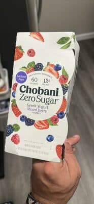 Chobani Zero Sugar Mixed Berry Yogurt-Cultured Cups