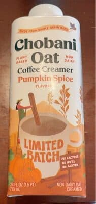 Oat Coffee Creamer: Pumpkin Spice