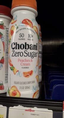 Zero Sugar Peaches & Cream Yogurt Drink
