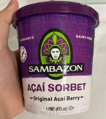 Sambazon Original Acai Berry Sorbet
