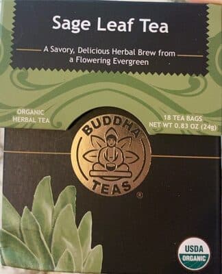 Sage Leaf Tea Organic Herbal Tea Bags