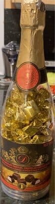 Champagne truffles filled dark chocolates gift