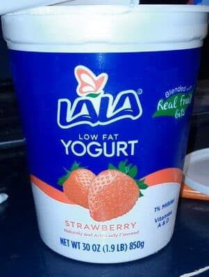 Strawberry Flavored Low Fat Yogurt