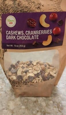 Cashews, Cranberries, Dark Chocolate