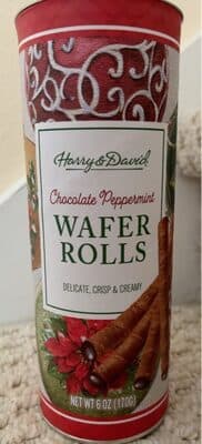 Chocolate Peppermint Wafer Rolls