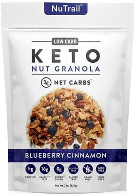 Blueberry Cinnamon Keto Nut Granola