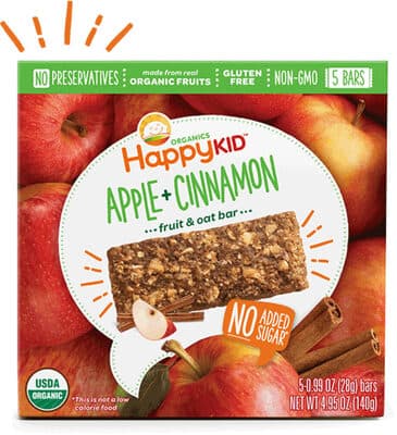 Apple & Cinnamon Organic Gluten-Free Fruit & Oat Bar