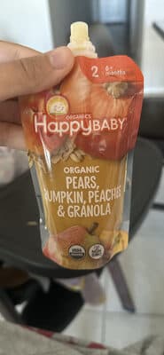Organic Pears, Pumpkin, Peaches & Granola