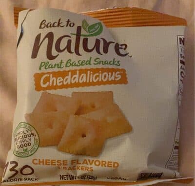 BACK TO NATURE, CRISPY CHEDDAR CRACKERS