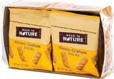 BACK TO NATURE, HONEY GRAHAM STICKS