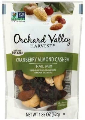 Cranberry Almond Cashew Dried Sweetened Cranberries, Almonds & Cashews Trail Mix