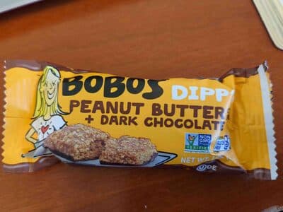 Bobo's dipp'd peanut butter + dark chocolate oat bar