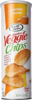 SENSIBLE PORTIONS, GARDEN VEGGIE CHIPS, CHEDDAR CHEESE